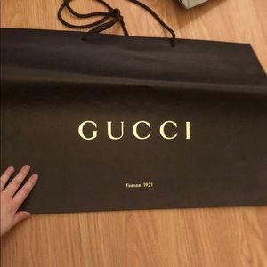 Gucci big classic pattern paper shopping bag